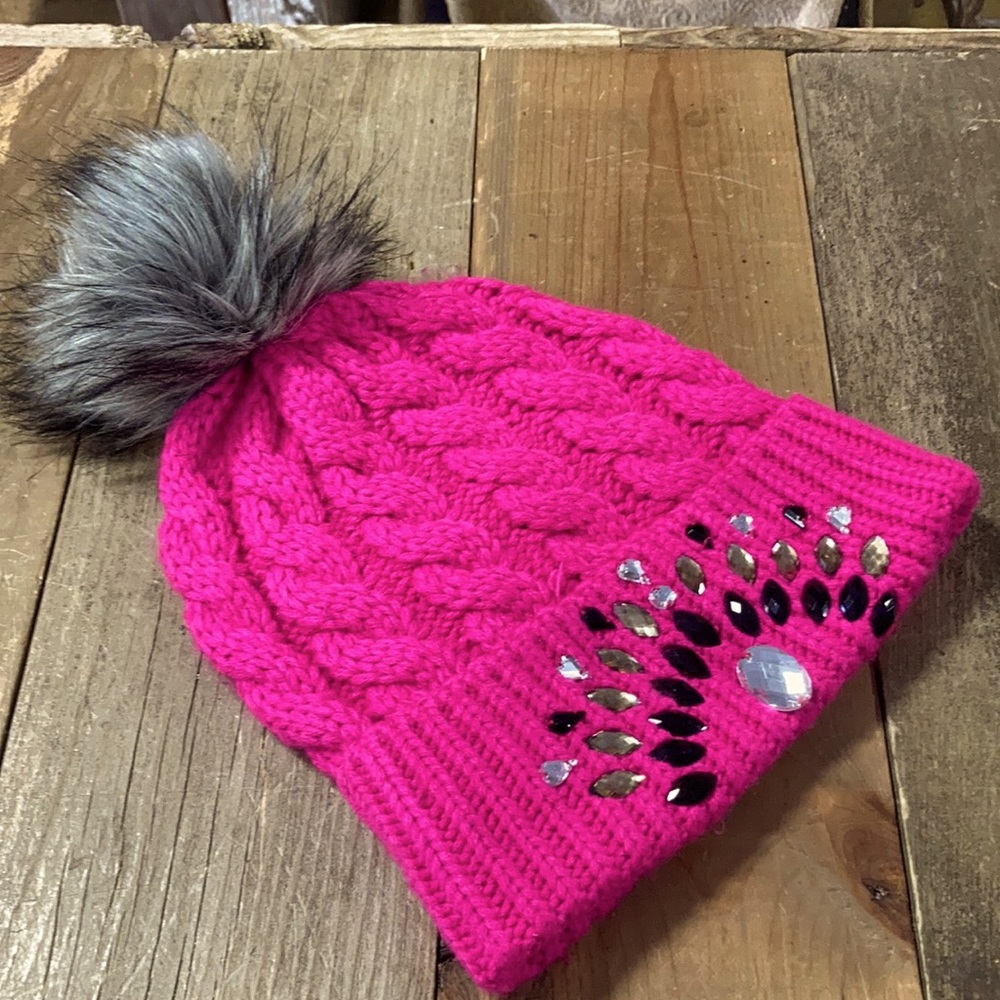Betsey Johnson Hot Pink Stocking Cap